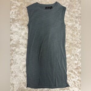 Super Soft Shift Dress in Gray Green-Like New- Size S